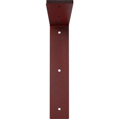 Ekena Millwork Hamilton Steel Bracket, Hammered Bright Red 2"W x 10"D x 10"H BKTM02X10X10HAHRE